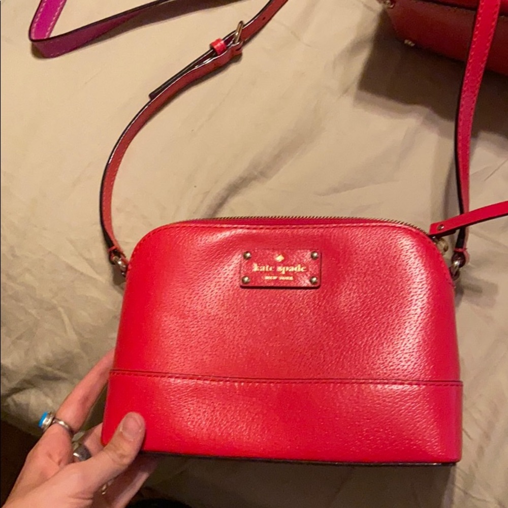 Red Kate spade bag